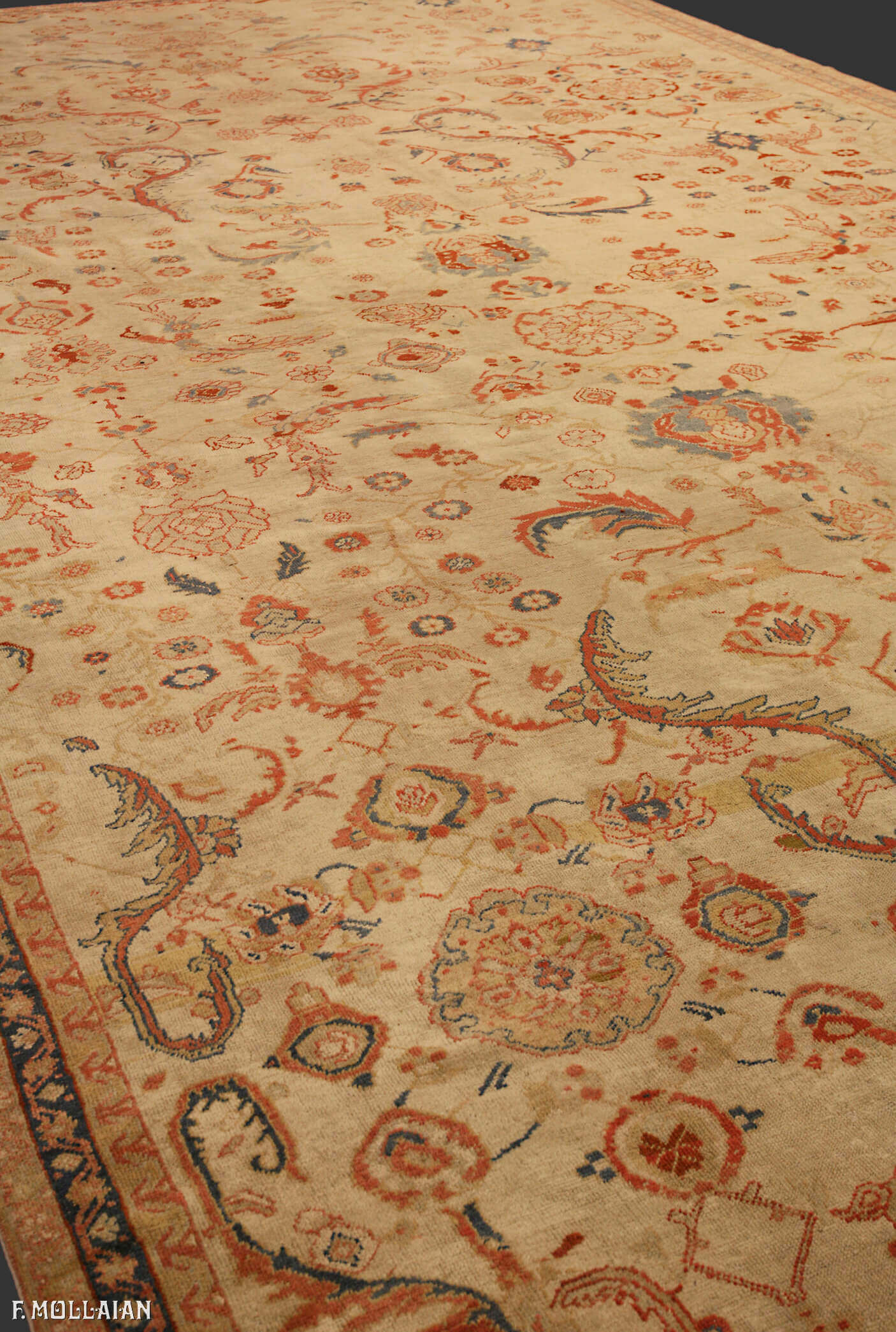 Tapis Persan Antique Mahal Ziegler n°:97068721